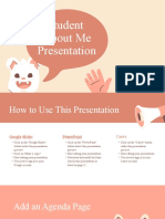 Beige Pink and Brown Cute Illustrative Scrapbook Student About Me Creative Presentation SlidesCarnival