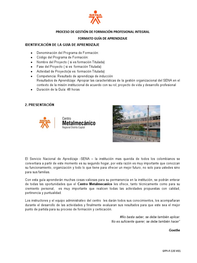 Guía de Aprendizaje SENA 2024 | PDF | Aprendizaje | Evaluación