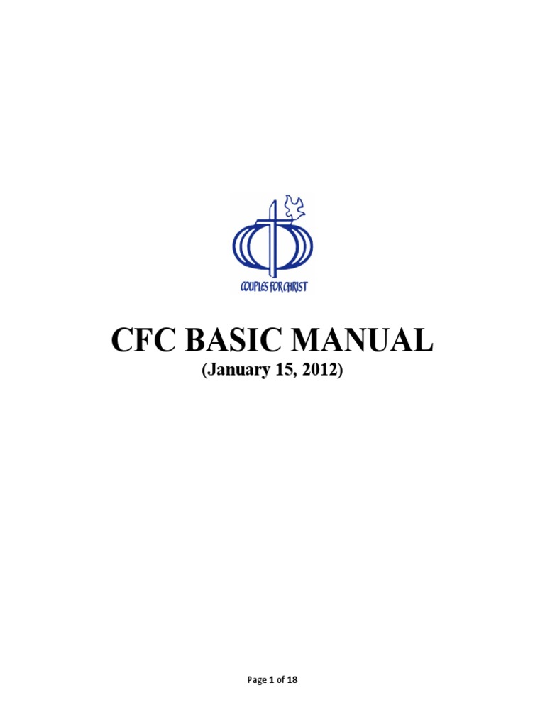 CFC Basic Manual Overview | PDF | Catholic Church | Governance