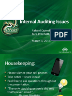 Audit Issues Spring 2016
