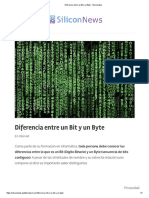 Diferencia Entre Un Bit y Un Byte - Siliconnews
