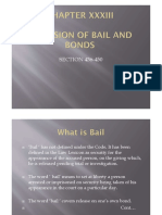 Provisions of Bail and Bond