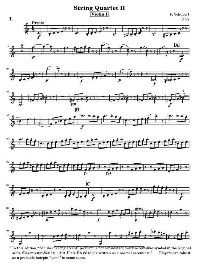 IMSLP623672PMLP09114Schubert String Quartet 2 Violin1 PDF