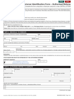 Customer Identification Form - Authorised Referee