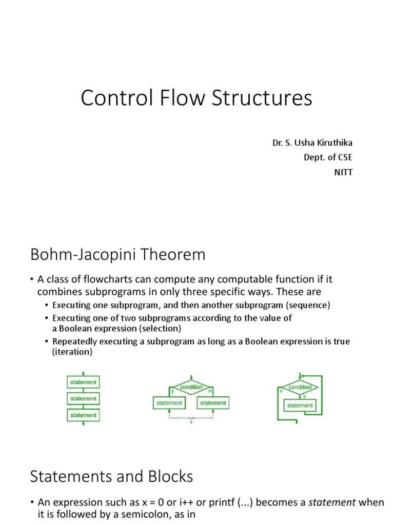 4 Control Flow Structures | PDF | Control Flow | Computer Programming