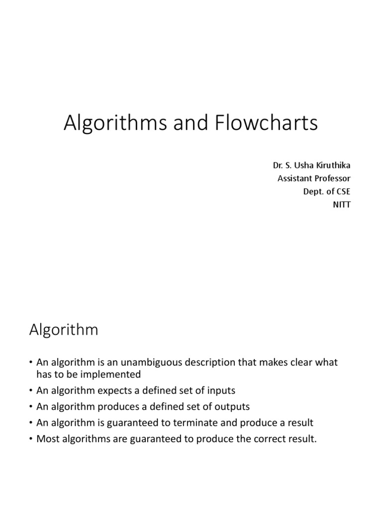 2 Algorithms, Flowcharts, Introduction To C | PDF image.