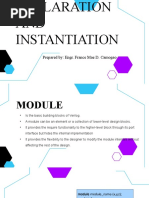 Module Declaration and Instantiation