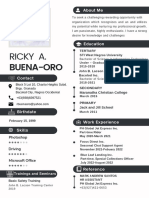 Ricky Buena-Oro - Resume
