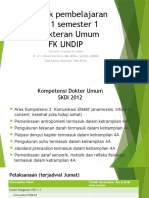 2023 Kontrak Pembelajaran KKD 1 Semester 1 Kedokteran Umum