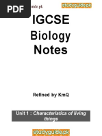 IGCSE Biology Notes