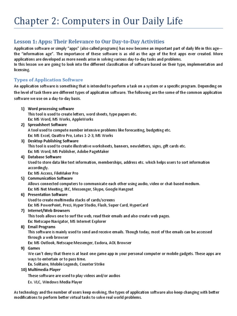 Chapter 2 1 Apps Download Free Pdf Application Software World