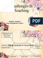 Challenges in Teaching