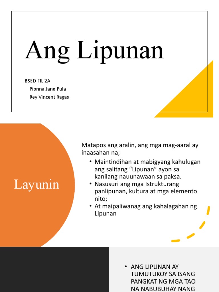 Ang Lipunan | PDF