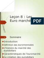 Leçon 8 Les Euro Marchés