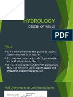 HYDROLOGY - Design of Wells