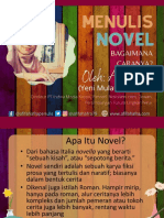 Workshop Menulis Novel LENGKAP