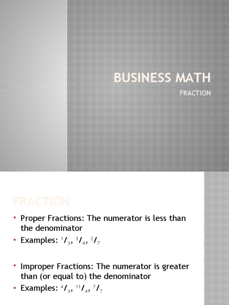 Business Math | PDF