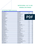 July 2023 Product List TMP Depok