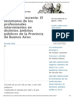 Suicidio Adolescente - El Testimonio de Los Profesionales Intervinientes en Distintos Ámbitos Públicos de La Provincia de Buenos Aires - Topía