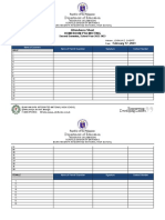 Attendance Sheet PTA Meeting