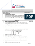 SA2 - V4 - Grade 7 - Science - QP