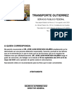 Carta de Recomendacion Laboral