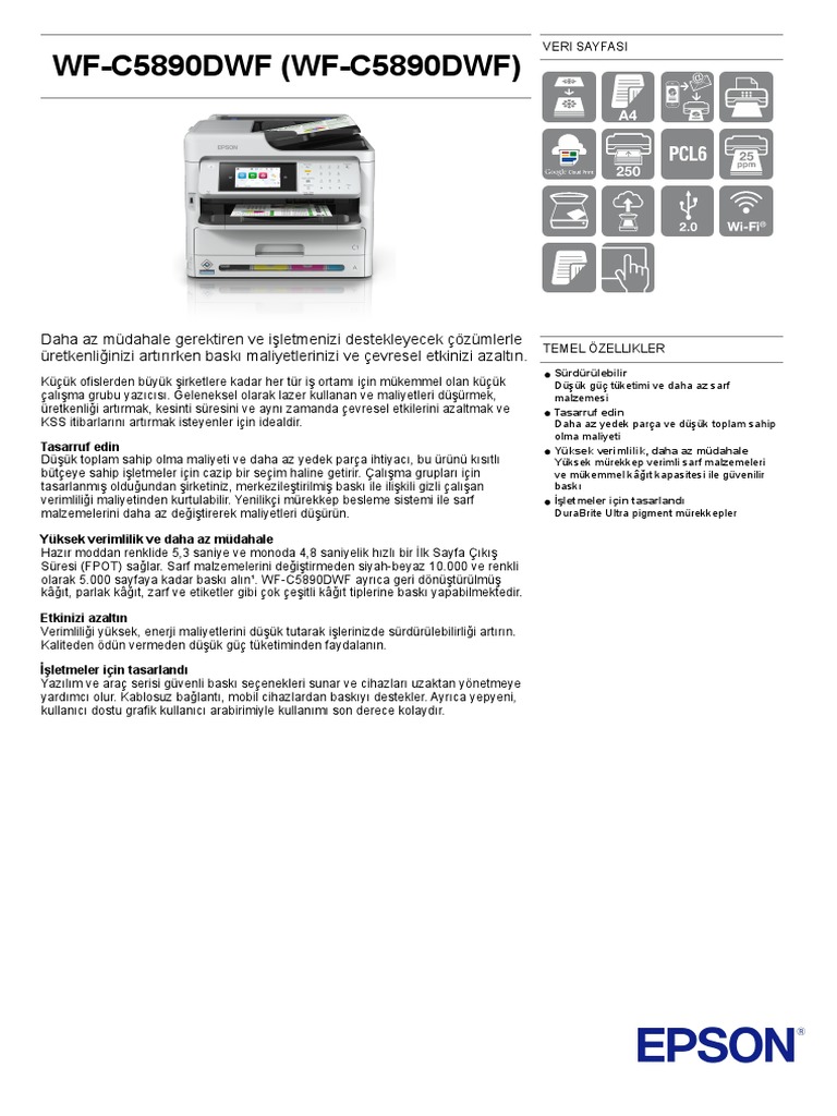 WF c5890dwf WF c5890dwf Datasheet | PDF
