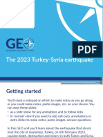 GCSE Turkey Syria Earthquake