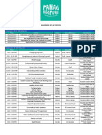 Panaghugpong 2022 Calendar of Activities