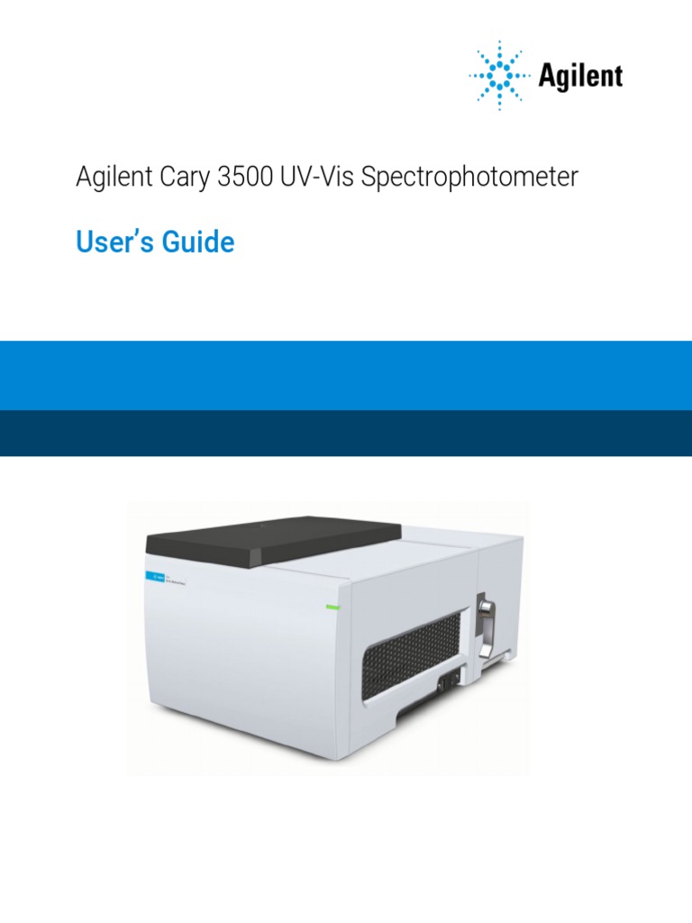 Agilent Cary 3500 UVVis UG PDF
