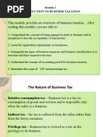 Module 2 Intro To Business Taxation