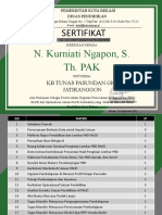 Sertifikat N. Kurniati Ngapon, S. Th. PAK