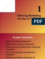 Chapter 1 - Defining Marketing For The 21st Century - W HW (Autosaved)