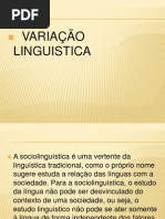 AULA VARIAÇÃO LINGUISTICA