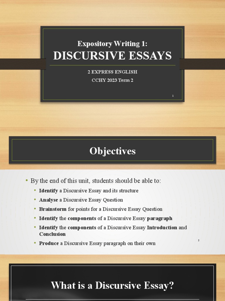 Guide to Writing Discursive Essays | PDF | Career & Growth
