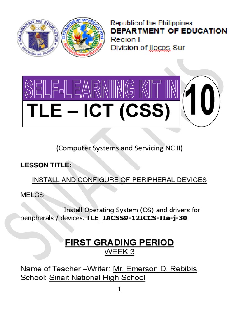 Install and Configure Peripheral Device Week 3 | PDF