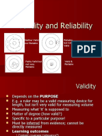 Validity and Reliability