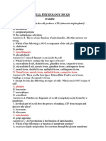 CELL PHYSIOLOGY MCQS-1