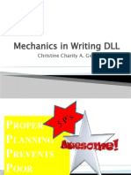 Mechanics in Writing DLL