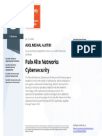 Palo Alto Networks Cybersecurity Certificate For ADEL ALOTIBI 775374