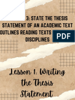 EAPP Module 3 (Writing The Thesis Statement & Outlining)