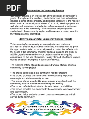 Community Service Guidelines