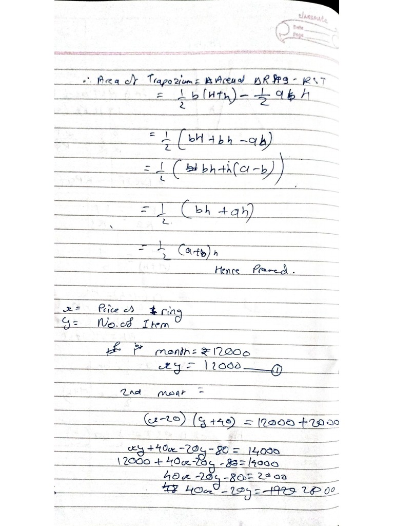Maths Practice Class 10 PDF