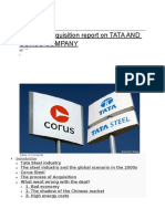 TATA MOTORS & CORUS REPORTM&ACQ.