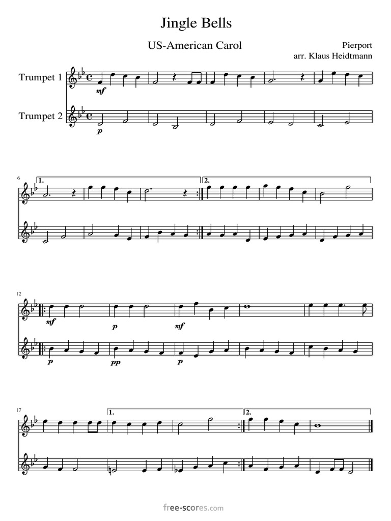 Jingle Bells Duo Trompette PDF