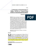 De Leon (2015) Ang Pilosopiya at Pamimilosopiya ni Roque J. Ferriols, S.J. Tungo sa Isang Kritikal na Pamimilosopiyang Filipino