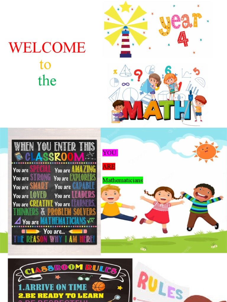 WELCOME To Y4 MATH CLASS | PDF
