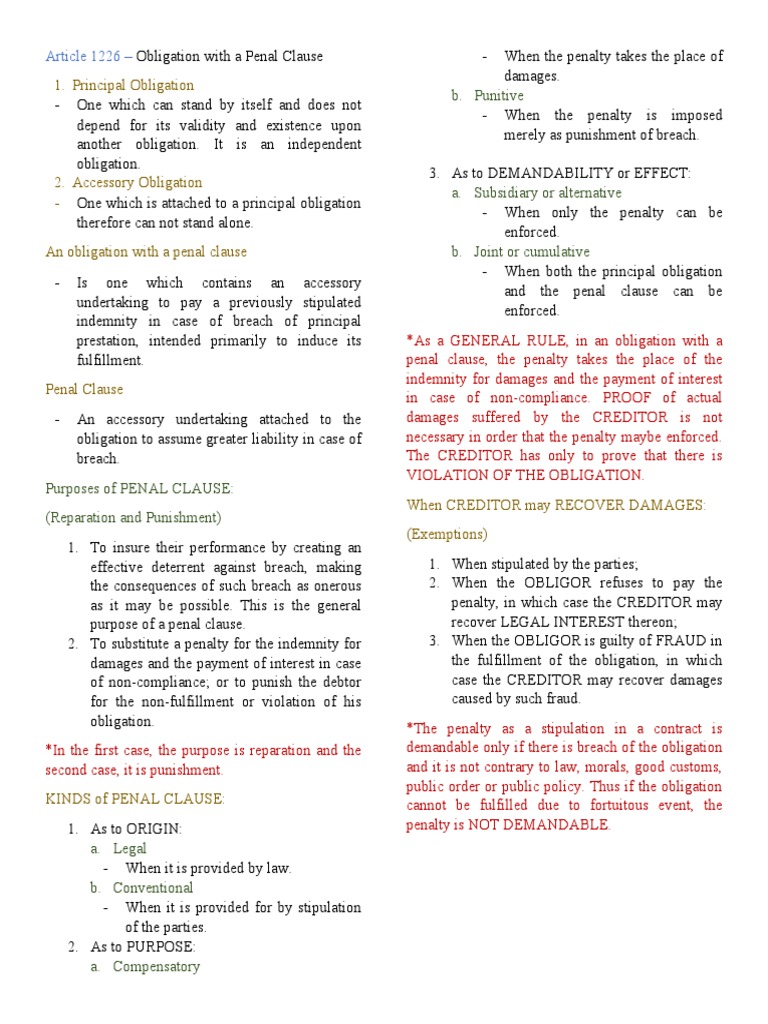 LAW (Article 1226 - 1230) | PDF | Legal Tender | Payments