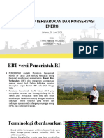 EBT dan Konservasi Energi