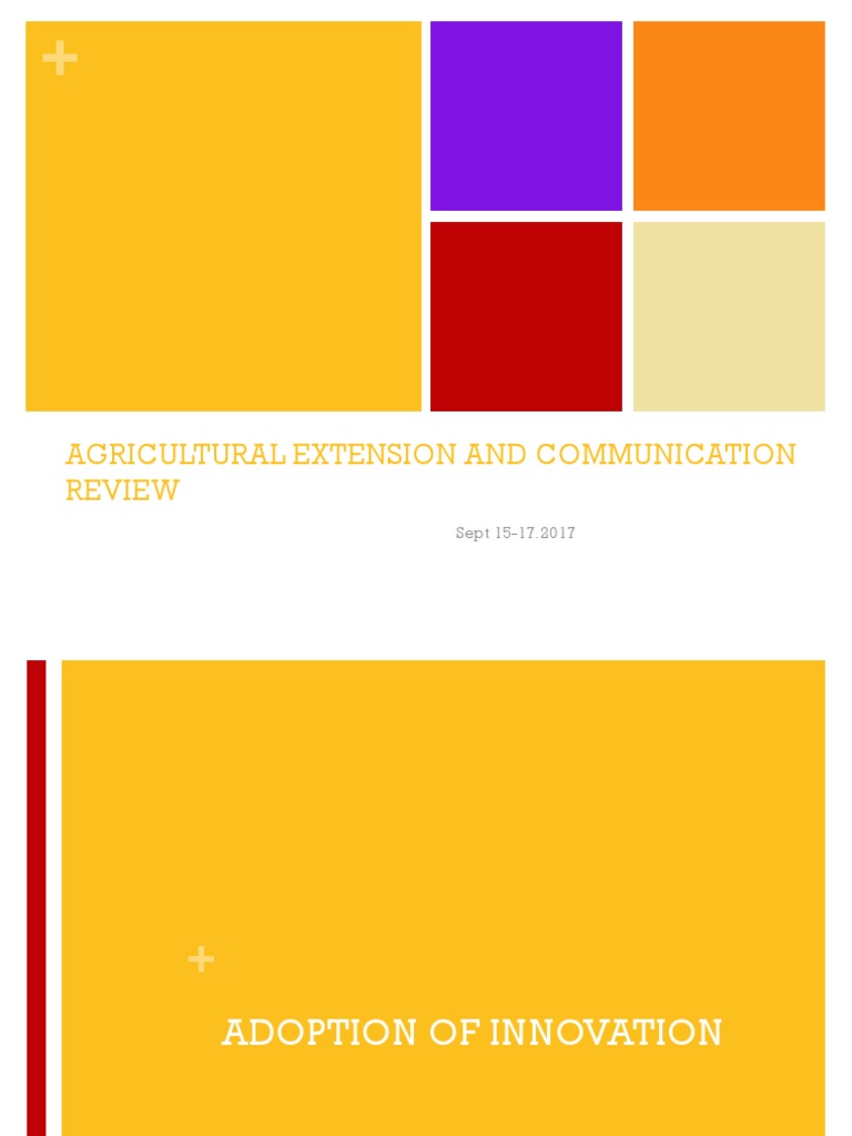 Adoptation of Innovation (Ag. Ext.) | PDF | Innovation | Idea